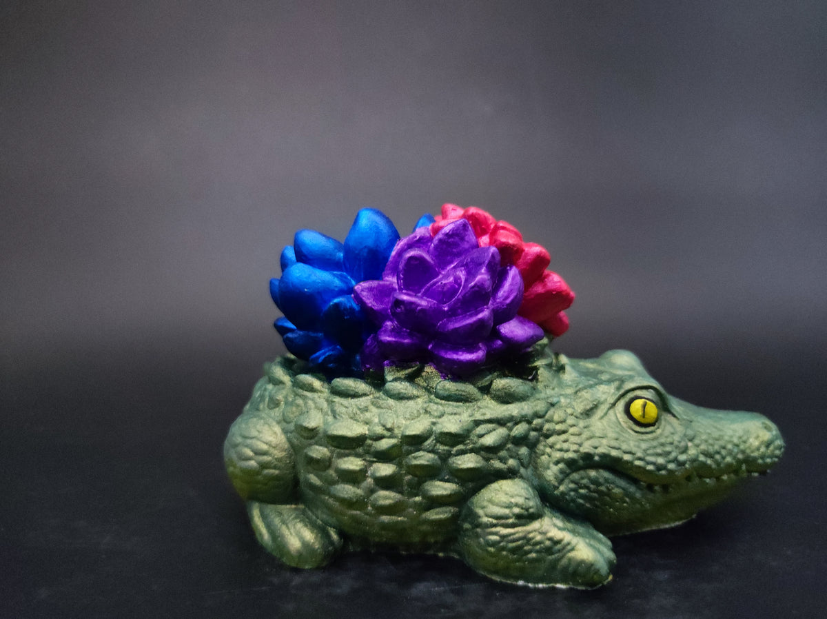 Krokodil dísz Bloom