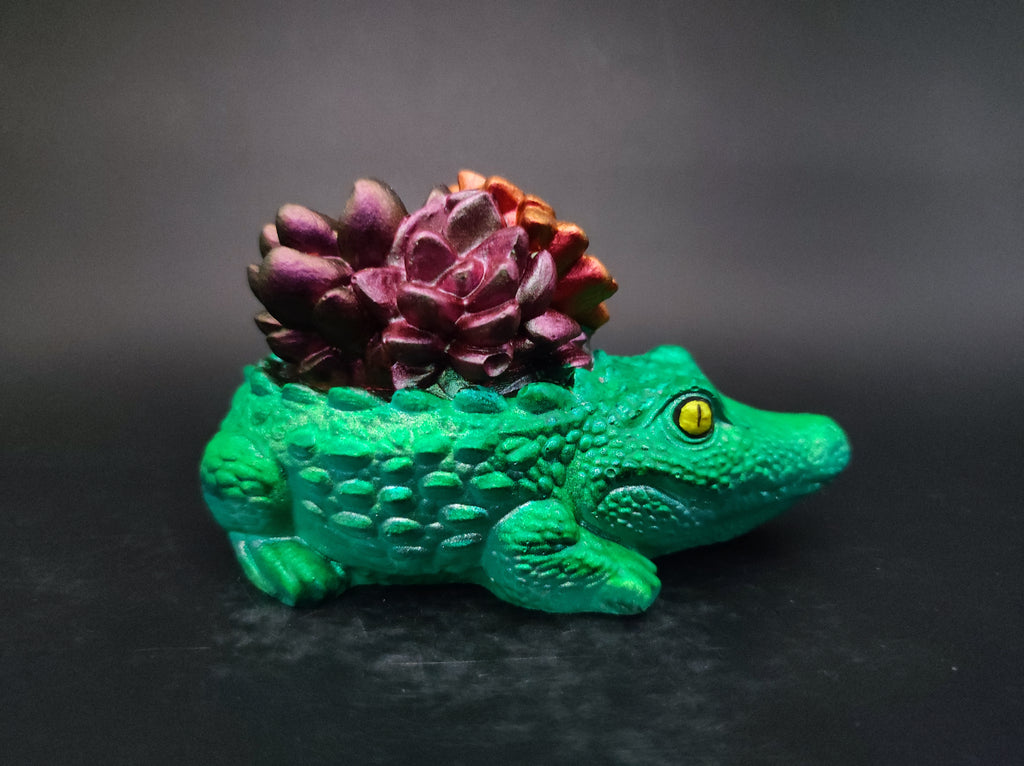 Krokodil dísz Flora