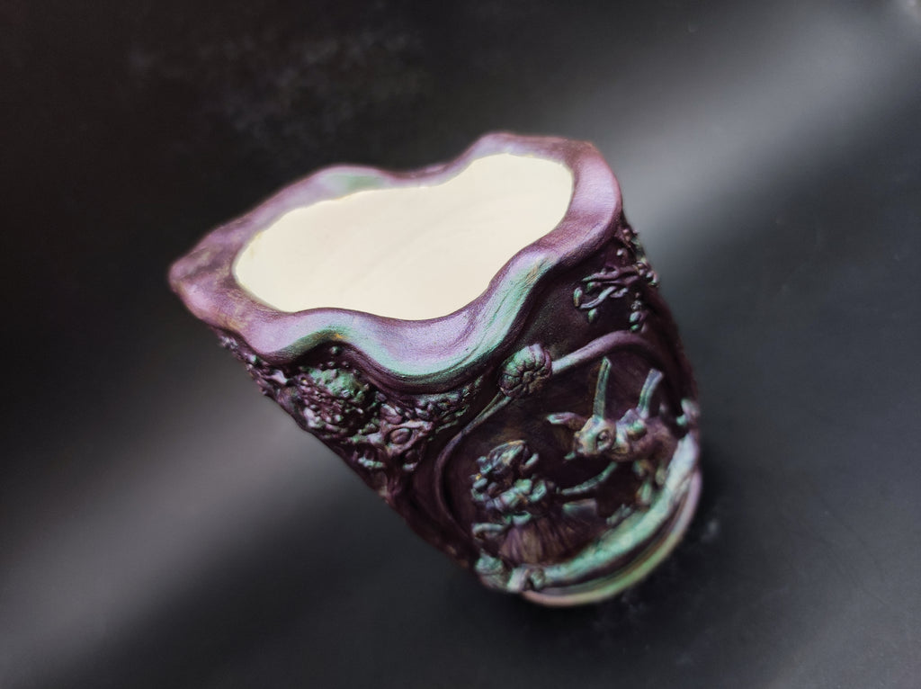 Mese kehely Dark Green - Purple
