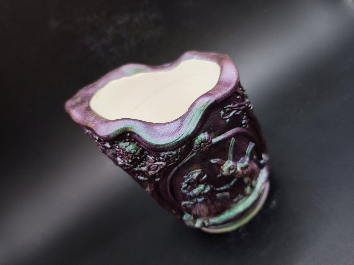 Mese kehely Dark Green - Purple
