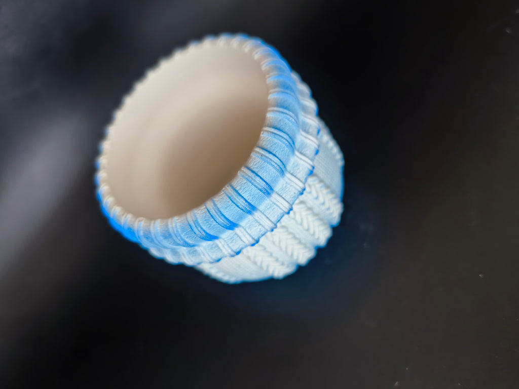 Kötött pulóver váza Baby blue