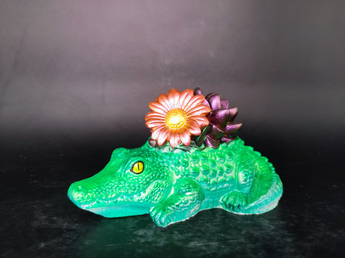 Krokodil dísz Flora