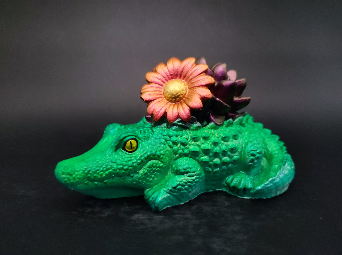 Krokodil dísz Flora